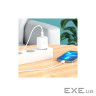 Зарядний пристрій HOCO C104A USB-C PD20W + cable USB-C to Lightning white (6931474782908)