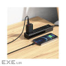 Кабель HOCO X59 USB to iP 2.4A, 1m, nylon, TPE connectors, Black (6931474744869)