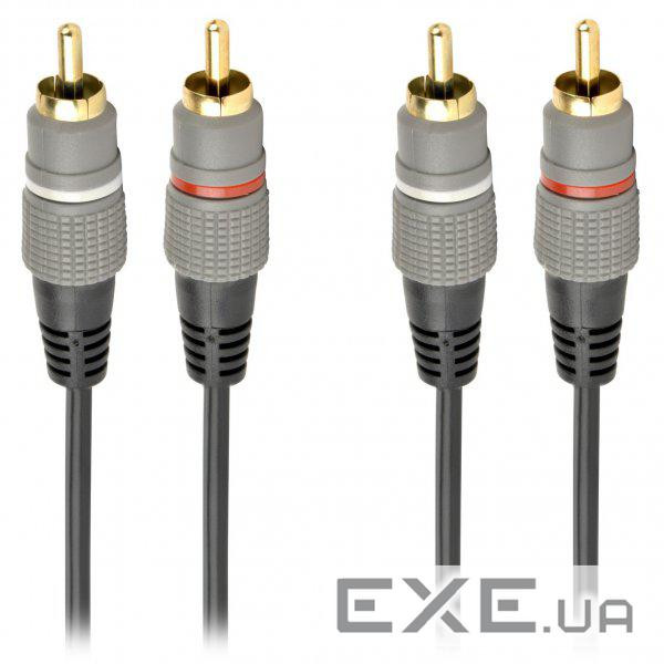Кабель мультимедійний 2RCA to 2RCA 2.5m Cablexpert (CCAP-202-2.5M)
