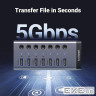 Концентратор Ugreen USB 3.0 to 7xUSB 3.0 with power supply CM481 gray (90307)