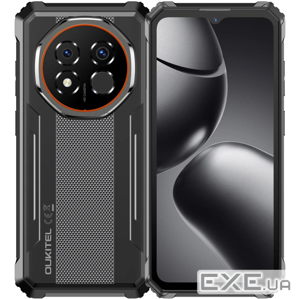 Смартфон Oukitel G6 6.52"HD /8GB/256GB/ T615 /10600mAh /64+8Мп/ IP69K /NFC Black (G6_8_256_BK)