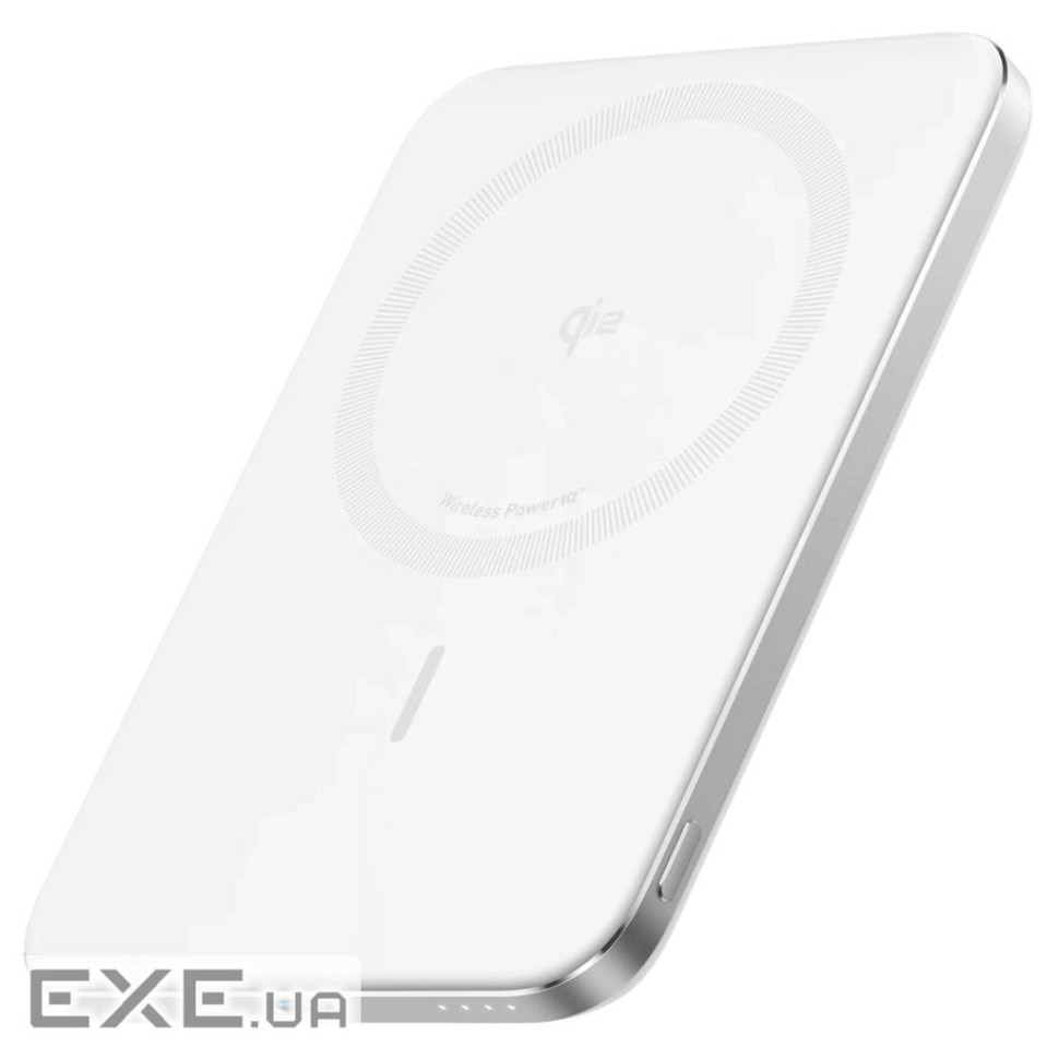зовн. акум. ANKER Nano - 5000 mAh Qi2 15W MagGo Slim (Білий) (A1665H21)