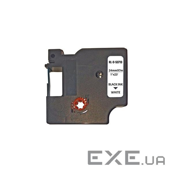 Стрічка для принтера етикеток UKRMARK D-53713P-BK/WT, сумісна з DYMO 53713/S0720930, для се (900616)