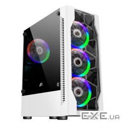 Корпус 1STPLAYER DK-D4 4F1 White (D4-WH-4F1-W)