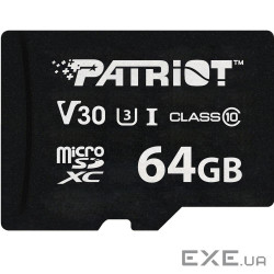 Карта пам"яті Patriot VX Series 64GB Micro SDXC V3 0 Class 10 Memory Card - UHS-I U3 (PSF64GVX31MCX) Patriot VX Series 6
