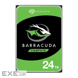 Жорсткий диск 3.5" SEAGATE BarraCuda 24TB SATA/512MB (ST24000DM001)