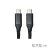 Дата кабель USB-C to USB-C 3.0m PD60W black San Guan (CA914104)