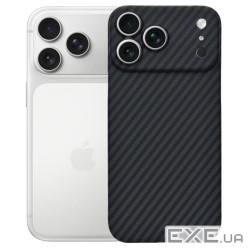 Чохол до мобільного телефона BeCover FIBRA Carbonite MagSafe Apple iPhone 17 Pro Black (715409)