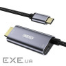 Кабель мультимедійний USB-C to HDMI M 1.8m 4K60Hz Choetech (XCH-M180GY)
