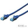 Патч корд Digitus SF-UTP, CAT 5e, 5м, AWG 26/ 7, синий (DK-1531-050/B)