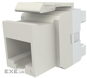 Модуль Keystone 1xRJ45 (WE8W), UTP, 568A/ B, PowerCat 6, белый (KSJ-00033-02)