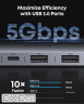 USB-Хаб/Док-станція ANKER Nano USB-C Hub 7-in-1, PD in 100W, 4K HDMI, 2xUSB-A, USB-C, SD (A83D2HA1)