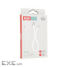 Дата кабель USB 2.0 AM to Lightning 0.25m 2.4A white XO (XO-NB179-BK)