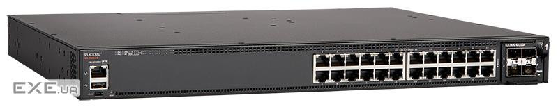 Комутатор ICX 7450 Switch, 24x1GbE, 3 modular slots for optional uplinks/stacking (ICX7450-24)