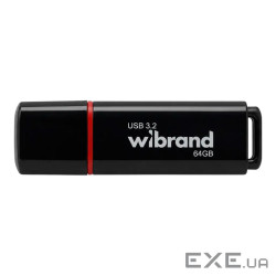 Флеш накопичувач USB 64Gb Wibrand Scarab, Black, USB 3.2 Gen 1 (WI3.2/SC64P11B)