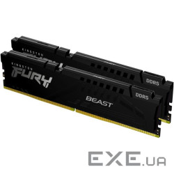 Модуль пам'яті KINGSTON FURY Beast DDR5 6000MHz 64GB Kit 2x32GB (KF560C36BBEK2-64)