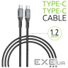Дата кабель USB-C to USB-C 1.2m CBGPD60WTT1 60W grey Intaleo (1283126518096)