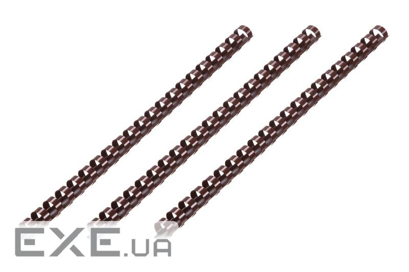 Пружина для палітурки 2E пл. 16мм (100 шт.) шоколад (2E-PL16-100CH)