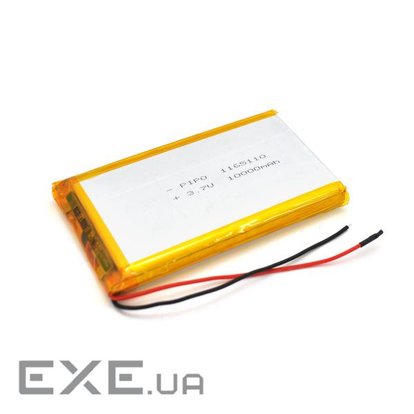 Літій-полімерний акумулятор 11*65*110mm (Li-ion 3.7В 10000мА&middot,год) (1165110) ) (1165110)