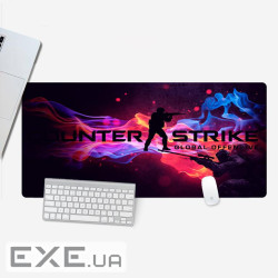 Коврик 300*800 тканинний ''COUNTER STRIKE GO'' з боковою прошивкою, толщина (CS382)