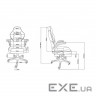 Крісло геймерське 2E GAMING Hebi Black/White (2E-GC-HEB-BKWT)