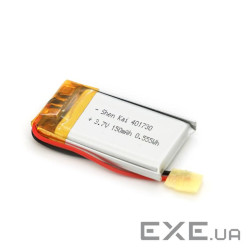 Літій-полімерний акумулятор 4*17*30mm (Li-ion 3.7В 150мА&middot,год) (401730) ) (401730)