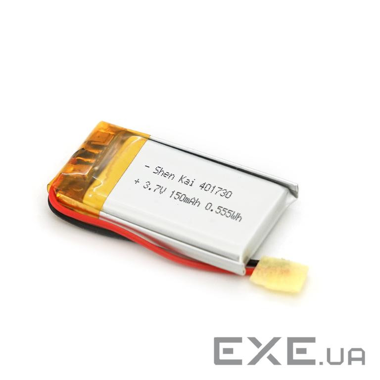Літій-полімерний акумулятор 4*17*30mm (Li-ion 3.7В 150мА&middot,год) (401730) ) (401730)