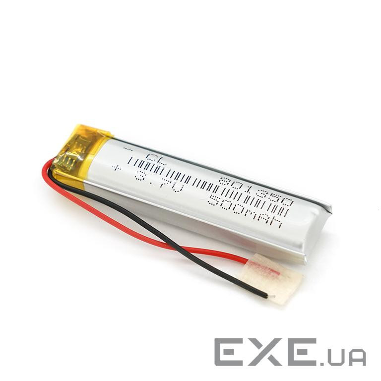 Літій-полімерний акумулятор 8*12*50mm (Li-ion 3.7В 500мА&middot,год) (801350) ) (801350)