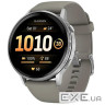Смарт-часы Garmin Venu 4 45mm Silver with Siliver Gray Silicone (010-03014-41), 1.4" (454x454) AMOLE