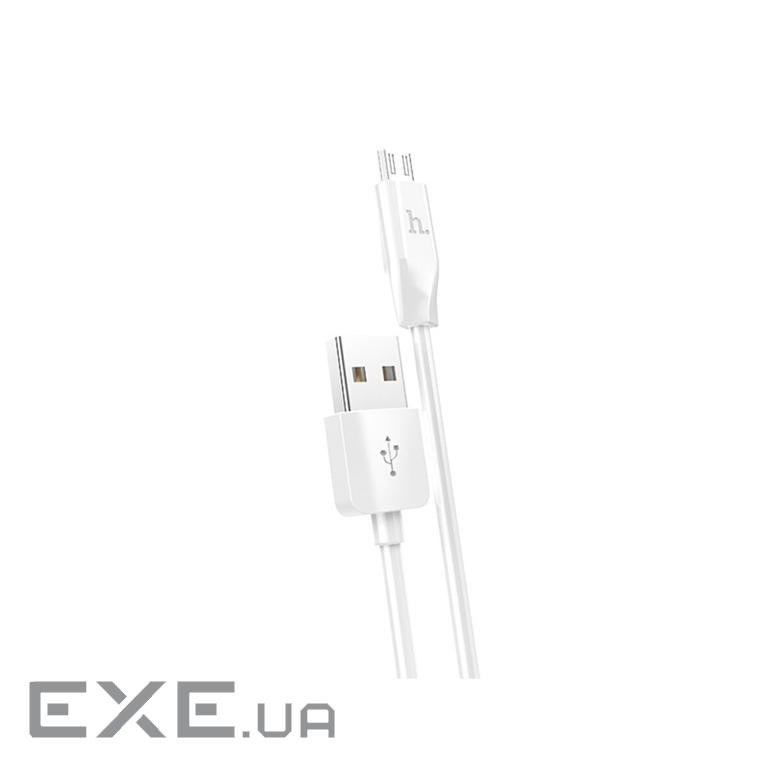 Кабель HOCO X1 Rapid USB-A to Micro-USB 1м White (6957531032038)