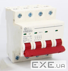 Автоматичний вимикач постійного струму ZUOYI Z7-63Z 4P C25 DC250-1000V, 20A, (Z7-63Z 4P C25 DC1000V)