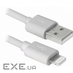 Дата кабель USB 2.0 AM to Lightning 1.0m MFI TPE White REAL-EL (EL123500055)