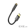 Перехідник USB-C M to 3.5mm F 0.1m black Baseus (CATL54-01)