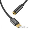 Перехідник USB-C M to 3.5mm F 0.1m black Baseus (CATL54-01)