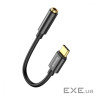 Перехідник USB-C M to 3.5mm F 0.1m black Baseus (CATL54-01)