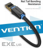 Патч корд Vention CAT 8 SFTP Ethernet, 1.5 m, Black (IKABG)