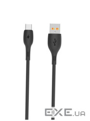 Кабель SkyDolphin S22T Soft Silicone USB - USB Type-C (M/M), 1 м , Black (SDUSB-000604)