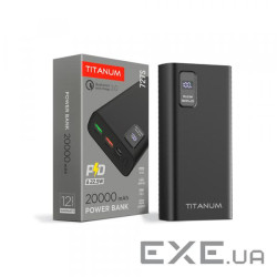 Повербанк TITANUM 727S 20000mAh 22.5W Black (TPB-727S-B)