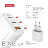 Зарядний пристрій Intaleo 65W GAN 2USB-C PD+USB-A QC 3.0 white (1283126559525)