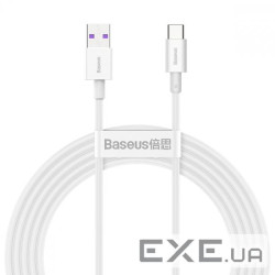 Кабель Baseus Superior Series Fast Charging Data Cable USB to Type-C 66W 2m White (CATYS-A02)