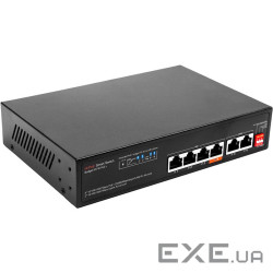 PoE комутатор 4-канальний 1000 Мбіт/с + 2G uplink (TV993567)