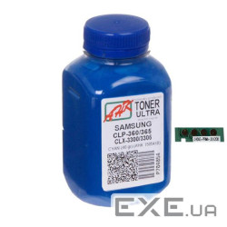 Тонер Samsung CLP-360/365/CLX-3300, 40г, 1K Cyan AHK (1505414)