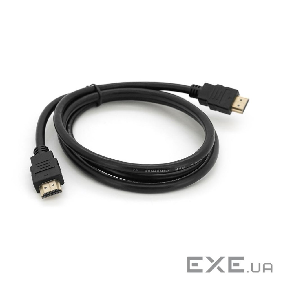 Кабель Merlion HDMI-HDMI HIGH SPEED 1.5m, v1.4, OD-7.5mm, круглий Blac (YT-HDMI(M) / (M)HS-1.5m-7.5)