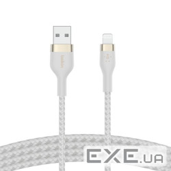 Дата кабель USB 2.0 AM to Lightning 1.0m white Belkin (CAA010BT1MWH)