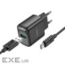 Мережевий зарядний пристрій HOCO C140A Smart single port QC3.0 charger set(Type-C)(E (6942007627825)