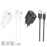 Мережевий зарядний пристрій HOCO C140A Smart single port QC3.0 charger set(Type-C)(E (6942007627825)