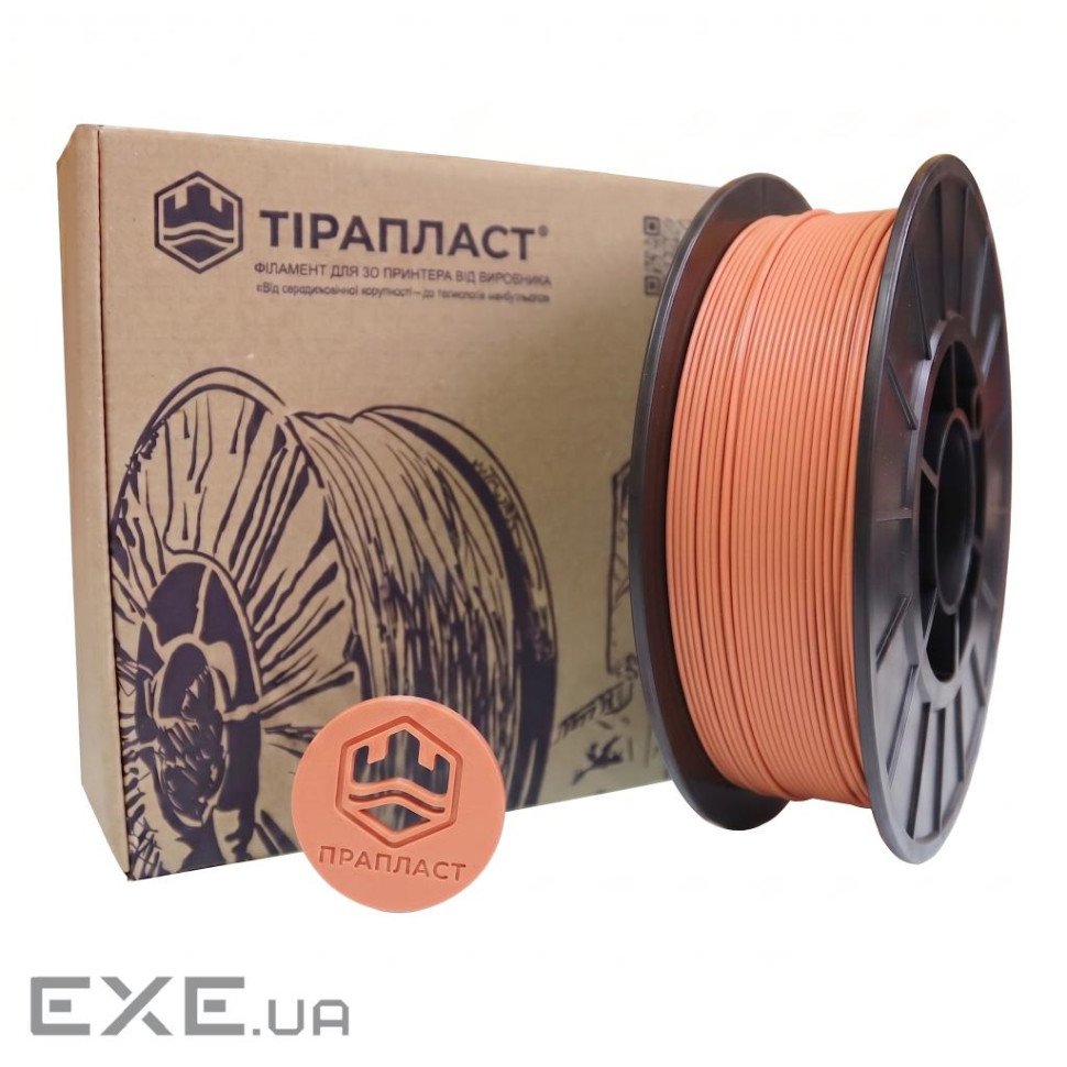 Пластик для 3D-принтера Тірапласт PLA 1.75 мм 0,75кг, cappuccino (25286/25278)