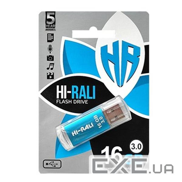 Флеш-накопичувач USB3.0 16GB Hi-Rali Rocket Series Blue (HI-16GB3VCBL)