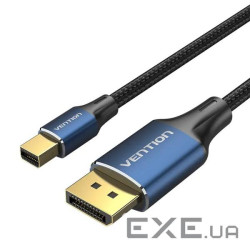 Кабель Vention mini DisplayPort - DisplayPort (M/M), 2 м , Black (HCFLH)
