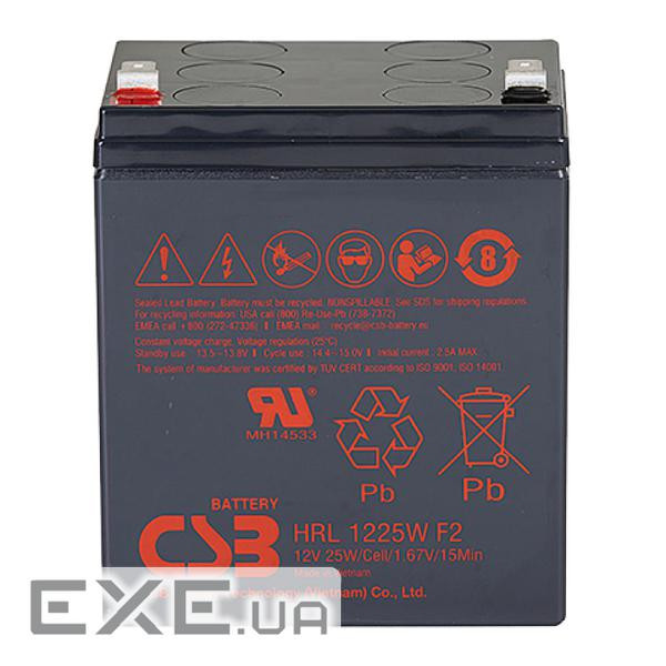 Батарея до ДБЖ CSB HRL1225WF2FR 12V 5.8Ah